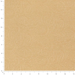 Image of D3578 Gold Paisley showing scale of fabric