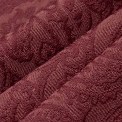 D3579 Merlot Paisley Upholstery Fabric Closeup to show texture