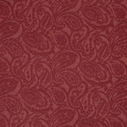 D3581 Red Paisley upholstery fabric by the yard full size image