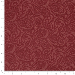 Image of D3581 Red Paisley showing scale of fabric
