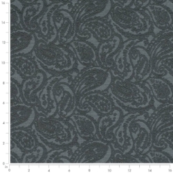 Image of D3582 Indigo Paisley showing scale of fabric