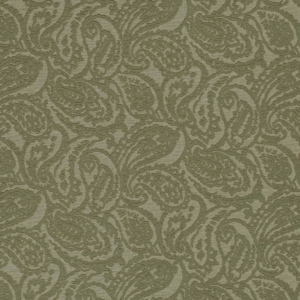 D3584 Olive Paisley upholstery fabric by the yard full size image