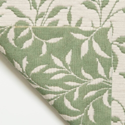D3586 Green Vine Upholstery Fabric Closeup to show texture