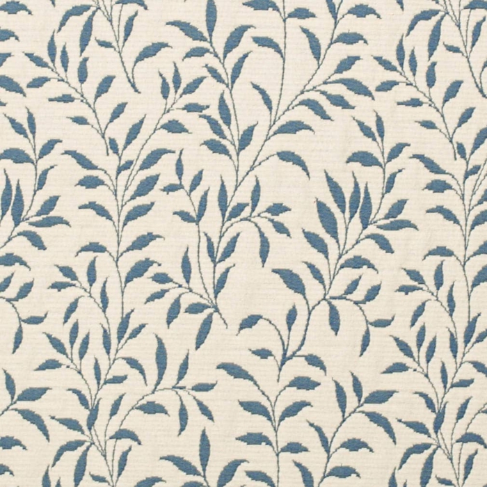 D3587 Blue Vine upholstery fabric by the yard full size image