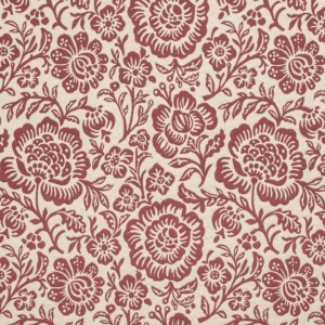 D3590 Ruby Bloom upholstery fabric by the yard full size image