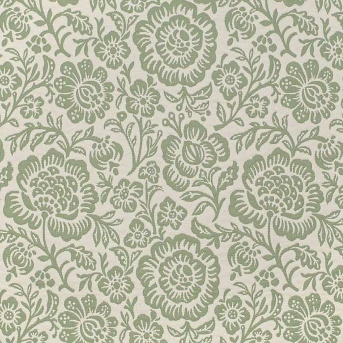 D3591 Green Bloom upholstery fabric by the yard full size image