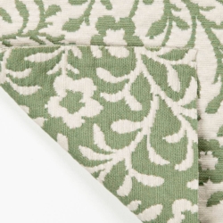D3596 Green Petite Upholstery Fabric Closeup to show texture