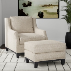 D3599 Tan Petite fabric upholstered on furniture scene