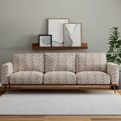 D3750 Walnut fabric upholstered on furniture scene
