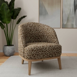D3752 Chestnut fabric upholstered on furniture scene