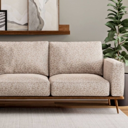 D3754 Wheat fabric upholstered on furniture scene