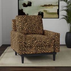 D3773 Gold fabric upholstered on furniture scene