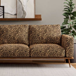 D3773 Gold fabric upholstered on furniture scene