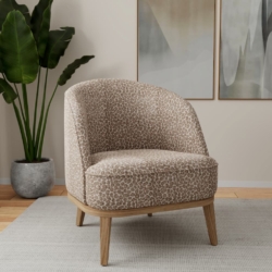 D3777 Truffle fabric upholstered on furniture scene
