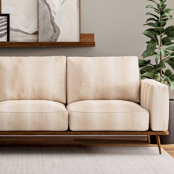 D3778 Fawn fabric upholstered on furniture scene