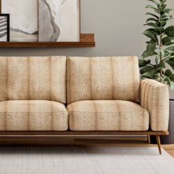 D3781 Goldenrod fabric upholstered on furniture scene
