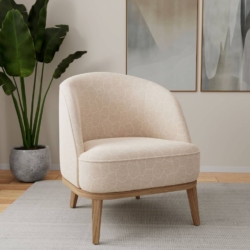 D3783 Linen fabric upholstered on furniture scene