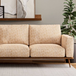 D3784 Topaz fabric upholstered on furniture scene