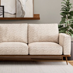 D3794 Ecru fabric upholstered on furniture scene