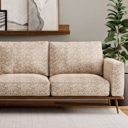 D3795 Pebble fabric upholstered on furniture scene