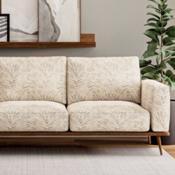 D3798 Caramel fabric upholstered on furniture scene