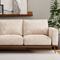 D3800 Dove fabric upholstered on furniture scene
