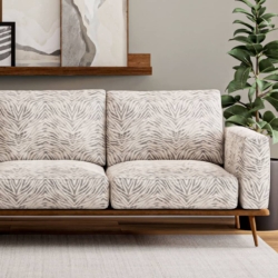 D3802 Ash fabric upholstered on furniture scene