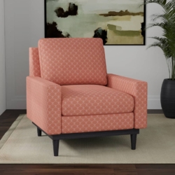 D4032 Rose Olivia fabric upholstered on furniture scene