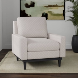 D4038 Taupe Olivia fabric upholstered on furniture scene