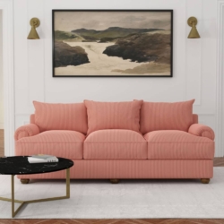 D4040 Rose Polly fabric upholstered on furniture scene