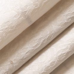 D4050 Ivory Elsa Upholstery Fabric Closeup to show texture