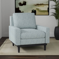 D4051 Azure Elsa fabric upholstered on furniture scene