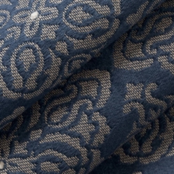 D4053 Navy Elsa Upholstery Fabric Closeup to show texture