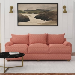D4056 Rose Lily fabric upholstered on furniture scene