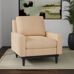 D4057 Honey Lily fabric upholstered on furniture scene