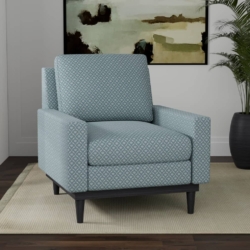 D4067 Azure Nina fabric upholstered on furniture scene