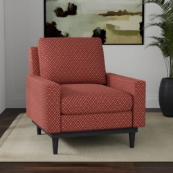 D4068 Garnet Nina fabric upholstered on furniture scene
