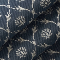 D4069 Navy Nina Upholstery Fabric Closeup to show texture