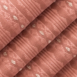 D4072 Rose Mona Upholstery Fabric Closeup to show texture