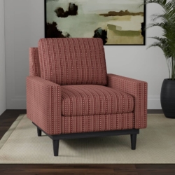 D4075 Garnet Mona fabric upholstered on furniture scene