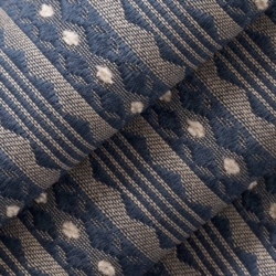 D4077 Navy Mona Upholstery Fabric Closeup to show texture