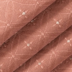 D4080 Rose Bria Upholstery Fabric Closeup to show texture