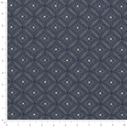 Image of D4084 Navy Bria showing scale of fabric