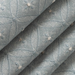 D4085 Azure Bria Upholstery Fabric Closeup to show texture