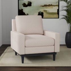 D4086 Taupe Bria fabric upholstered on furniture scene