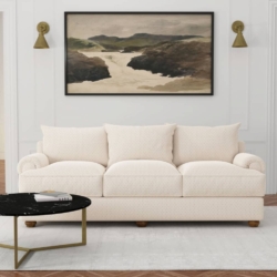 D4090 Ivory Julia fabric upholstered on furniture scene