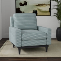 D4091 Azure Julia fabric upholstered on furniture scene