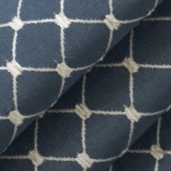 D4093 Navy Julia Upholstery Fabric Closeup to show texture