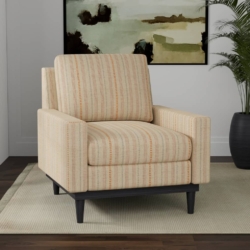 D4099 Paprika fabric upholstered on furniture scene