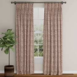 D4104 Redrock drapery fabric on window treatments